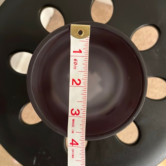 NWT Pumice/frosted glass jar with wooden lid by haven, dark grey/black - Picture 9 of 11